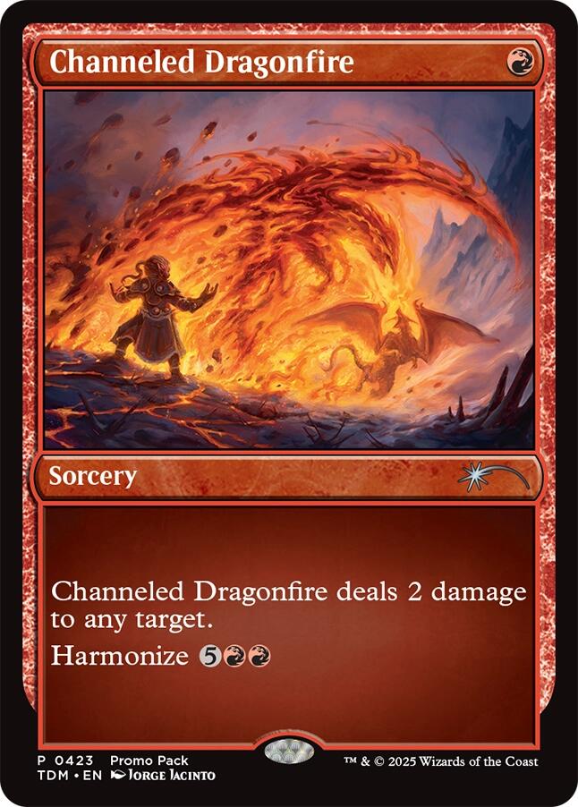 Channeled Dragonfire [Tarkir: Dragonstorm Promos] | RetroPlay Games