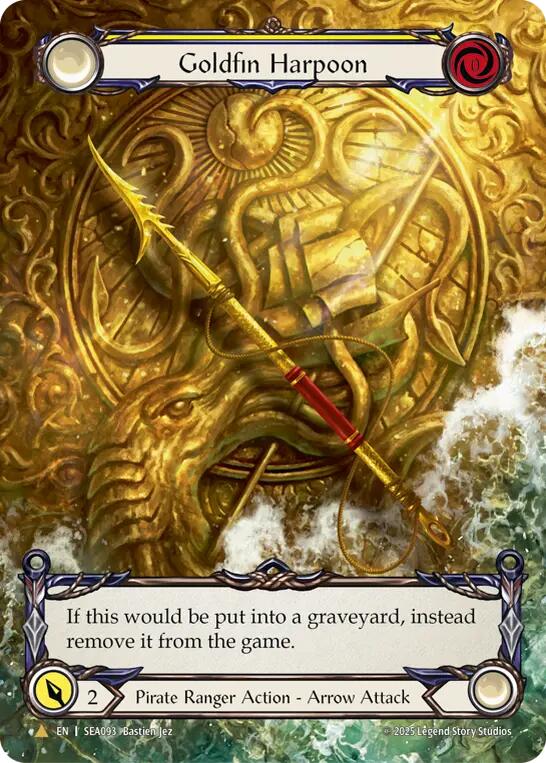 Goldfin Harpoon (Marvel) (Golden) [SEA093] (High Seas)  Cold Foil | RetroPlay Games