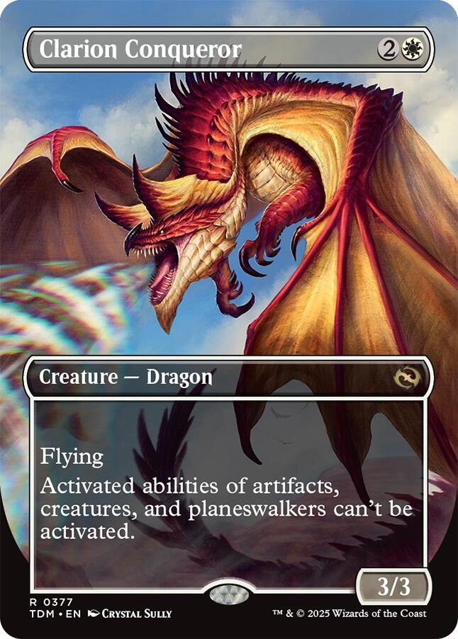Clarion Conqueror (Borderless) [Tarkir: Dragonstorm] | RetroPlay Games