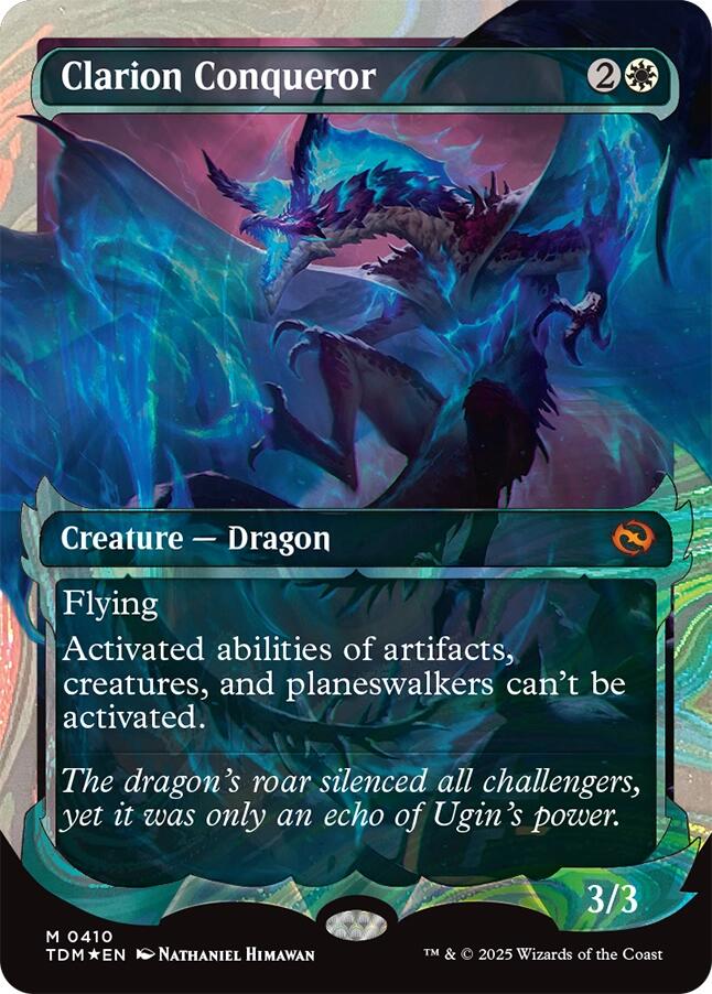 Clarion Conqueror (Showcase) (Halo Foil) [Tarkir: Dragonstorm] | RetroPlay Games