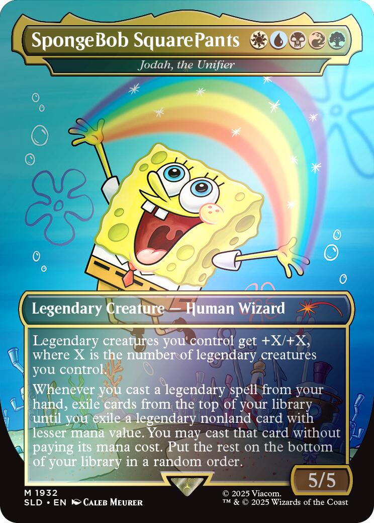 SpongeBob SquarePants - Jodah, the Unifier (Rainbow Foil) [Secret Lair Drop Series] | RetroPlay Games
