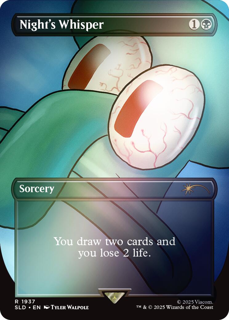 Night's Whisper (Rainbow Foil) [Secret Lair Drop Series] | RetroPlay Games