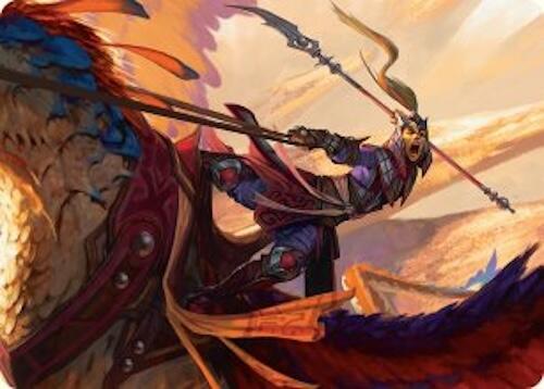 Dragonback Lancer Art Card (3/54) [Tarkir: Dragonstorm Art Series] | RetroPlay Games