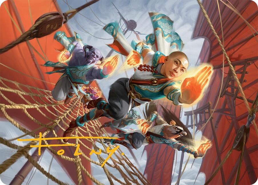 Aligned Heart Art Card (52/54) (Gold-Stamped Signature) [Tarkir: Dragonstorm Art Series] | RetroPlay Games