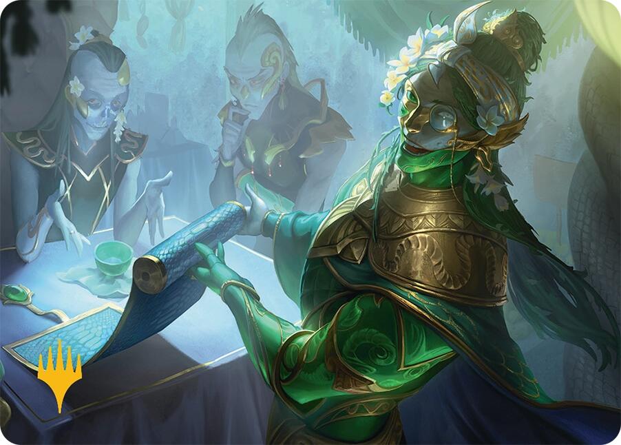 Sibsig Appraiser Art Card (8/54) (Gold-Stamped Signature) [Tarkir: Dragonstorm Art Series] | RetroPlay Games