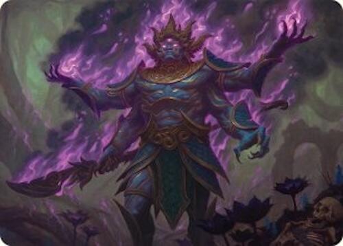 Rot-Curse Rakshasa Art Card (13/54) [Tarkir: Dragonstorm Art Series] | RetroPlay Games