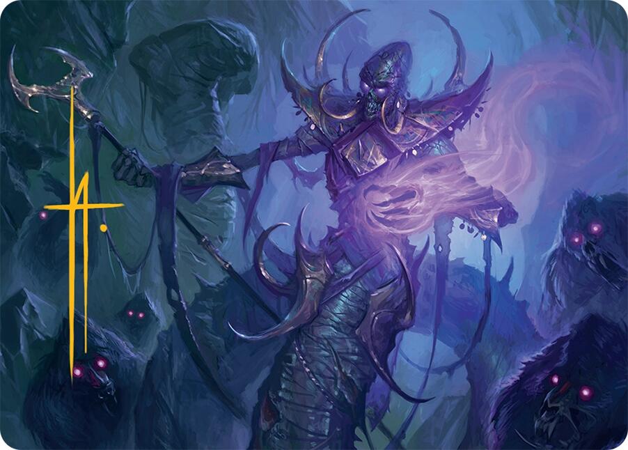 Sidisi, Regent of the Mire Art Card (14/54) (Gold-Stamped Signature) [Tarkir: Dragonstorm Art Series] | RetroPlay Games