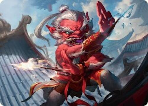 Devoted Duelist Art Card (15/54) [Tarkir: Dragonstorm Art Series] | RetroPlay Games