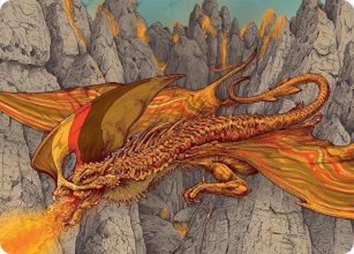 Magmatic Hellkite Art Card (34/54) [Tarkir: Dragonstorm Art Series] | RetroPlay Games