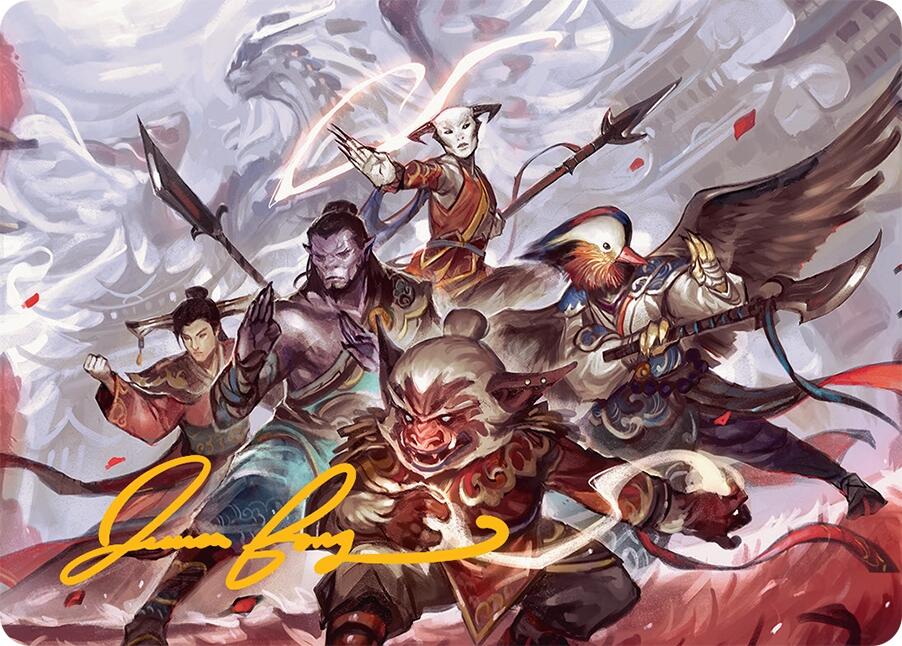 Will of the Jeskai Art Card (54/54) (Gold-Stamped Signature) [Tarkir: Dragonstorm Art Series] | RetroPlay Games