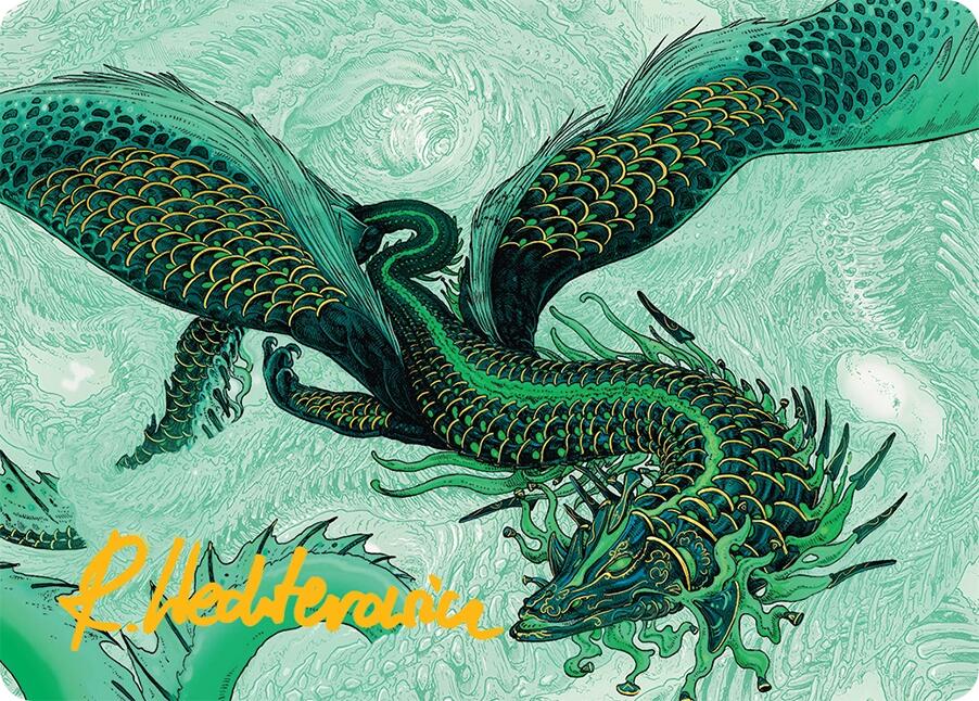 Teval, Arbiter of Virtue Art Card (38/54) (Gold-Stamped Signature) [Tarkir: Dragonstorm Art Series] | RetroPlay Games