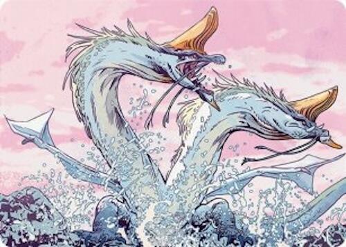 Twinmaw Stormbrood Art Card (39/54) [Tarkir: Dragonstorm Art Series] | RetroPlay Games