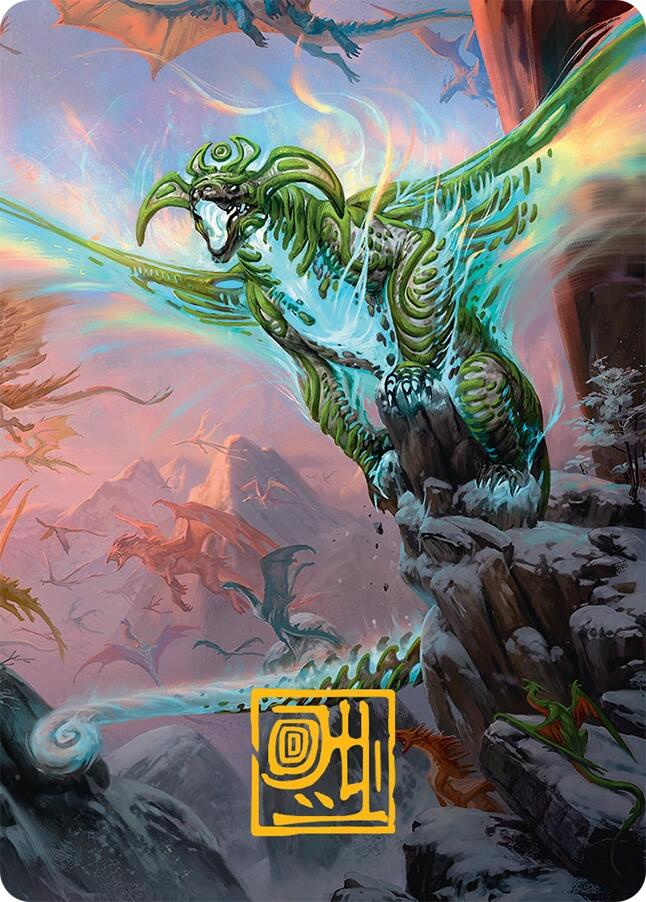 Ureni of the Unwritten Art Card (51/54) (Gold-Stamped Signature) [Tarkir: Dragonstorm Art Series] | RetroPlay Games