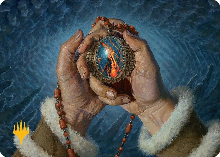 Mox Jasper Art Card (28/54) (Gold-Stamped) [Tarkir: Dragonstorm Art Series] | RetroPlay Games