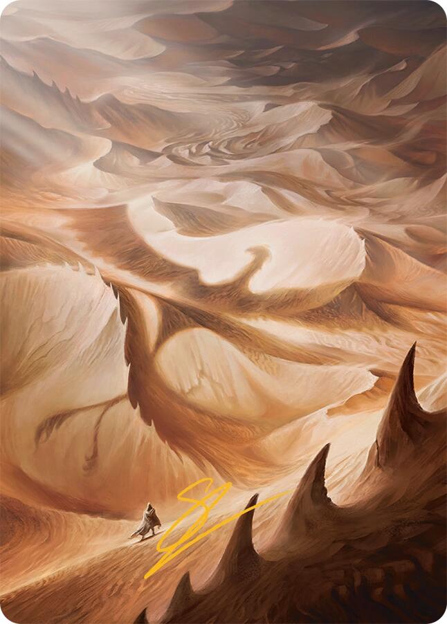 Plains Art Card (30/54) (Gold-Stamped Signature) [Tarkir: Dragonstorm Art Series] | RetroPlay Games