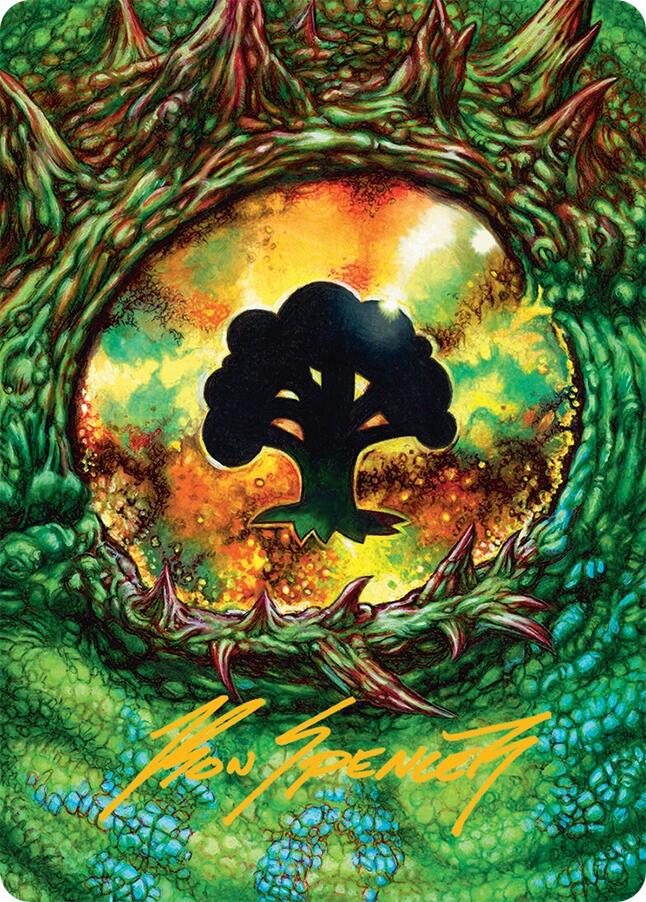 Forest Art Card (32/54) (Gold-Stamped Signature) [Tarkir: Dragonstorm Art Series] | RetroPlay Games