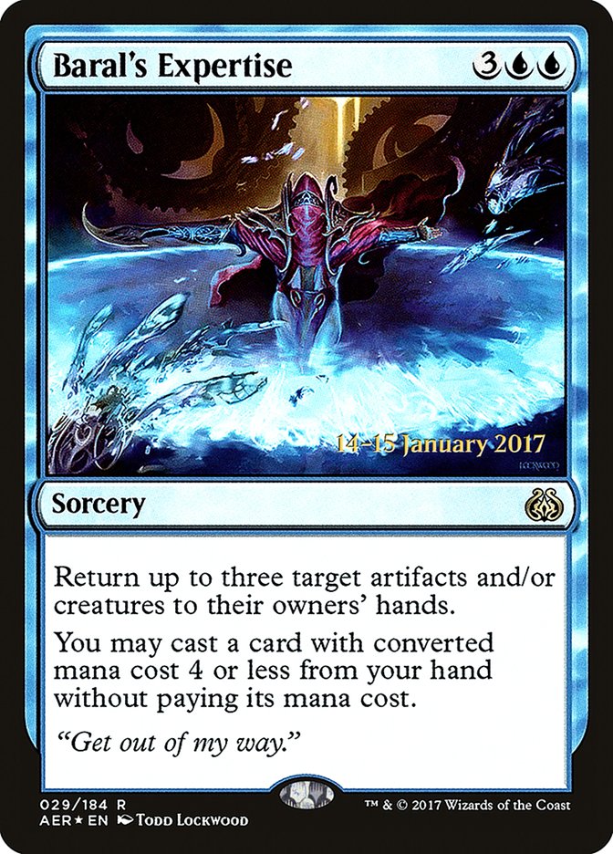 Baral's Expertise [Aether Revolt Prerelease Promos] | RetroPlay Games