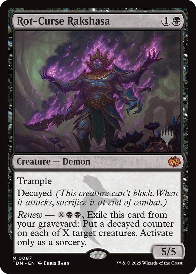 Rot-Curse Rakshasa [Tarkir: Dragonstorm Promos] | RetroPlay Games