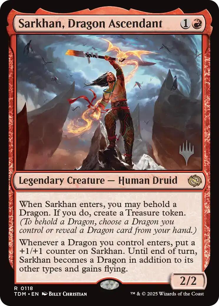 Sarkhan, Dragon Ascendant [Tarkir: Dragonstorm Promos] | RetroPlay Games