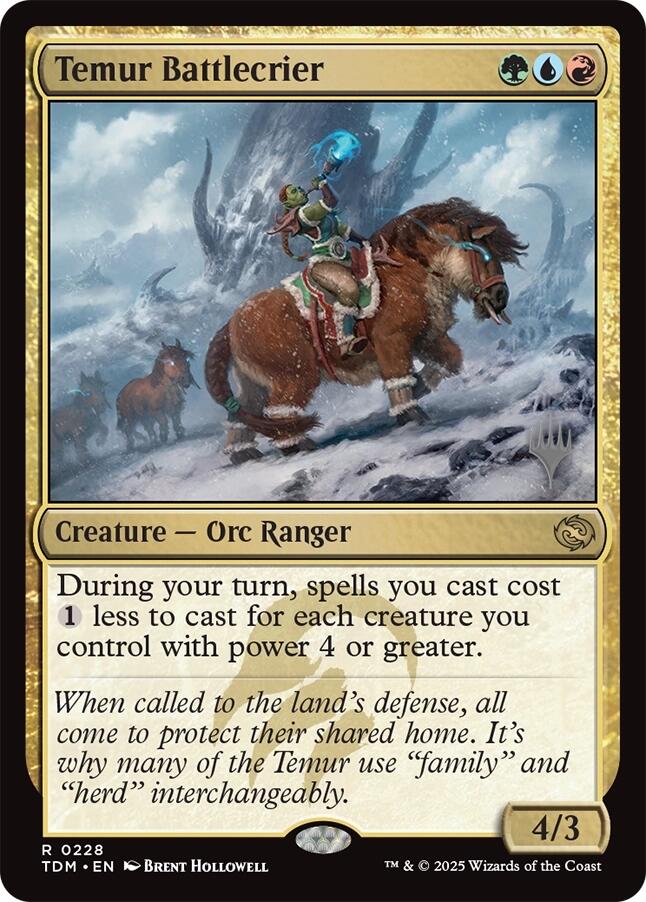 Temur Battlecrier [Tarkir: Dragonstorm Promos] | RetroPlay Games