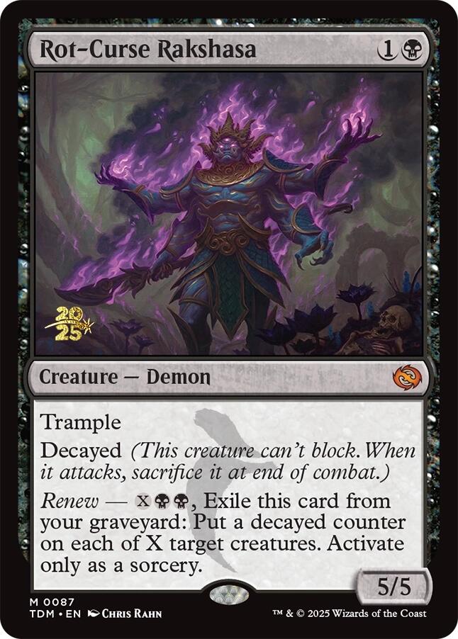 Rot-Curse Rakshasa [Tarkir: Dragonstorm Prerelease Promos] | RetroPlay Games