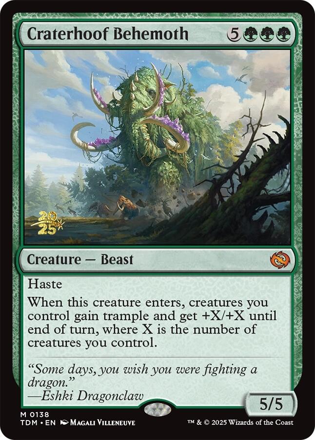Craterhoof Behemoth [Tarkir: Dragonstorm Prerelease Promos] | RetroPlay Games