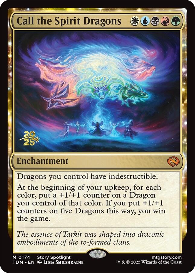 Call the Spirit Dragons [Tarkir: Dragonstorm Prerelease Promos] | RetroPlay Games