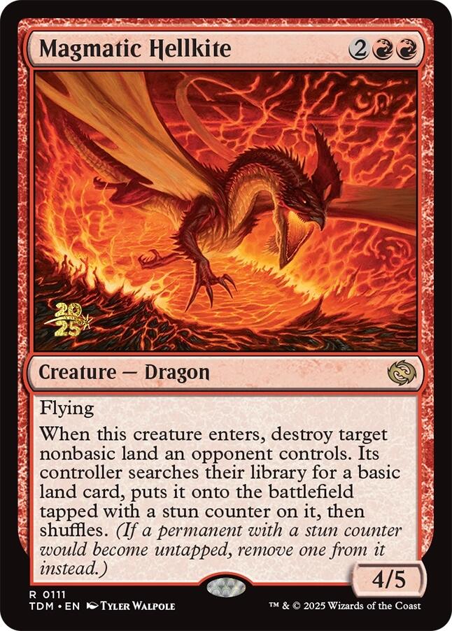 Magmatic Hellkite [Tarkir: Dragonstorm Prerelease Promos] | RetroPlay Games