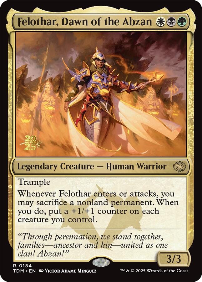 Felothar, Dawn of the Abzan [Tarkir: Dragonstorm Prerelease Promos] | RetroPlay Games