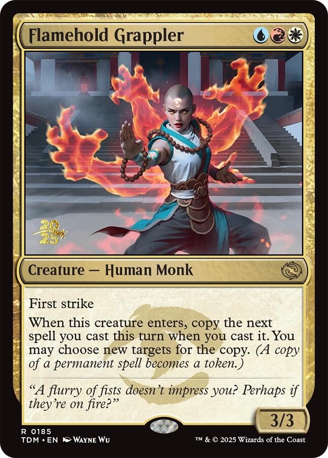 Flamehold Grappler [Tarkir: Dragonstorm Prerelease Promos] | RetroPlay Games