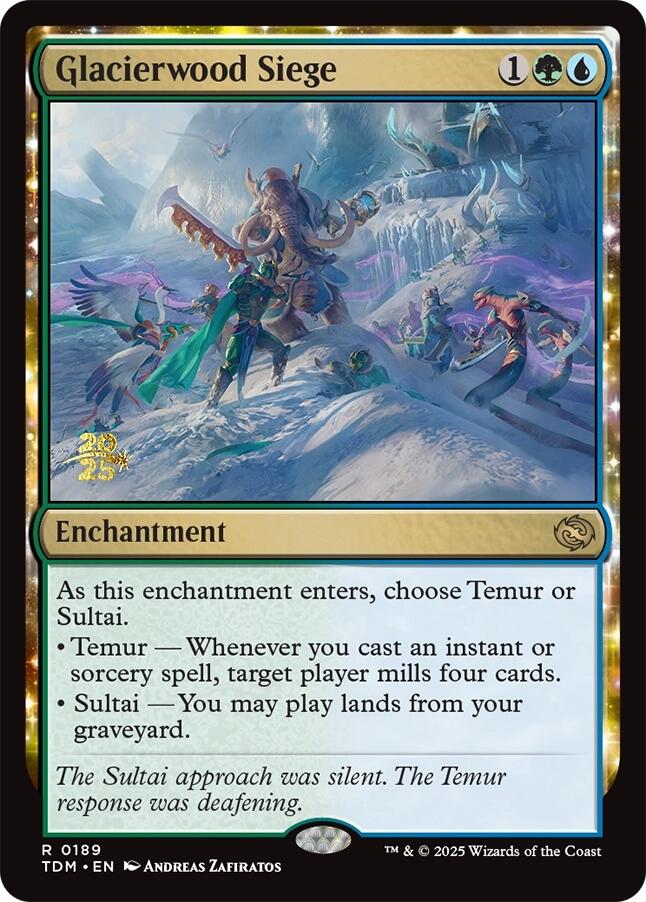 Glacierwood Siege [Tarkir: Dragonstorm Prerelease Promos] | RetroPlay Games