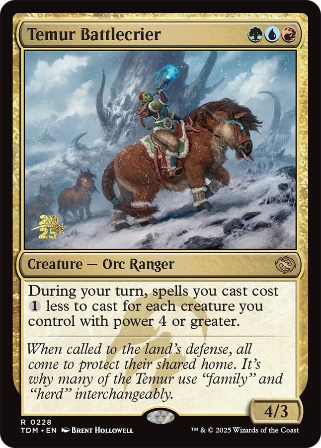 Temur Battlecrier [Tarkir: Dragonstorm Prerelease Promos] | RetroPlay Games