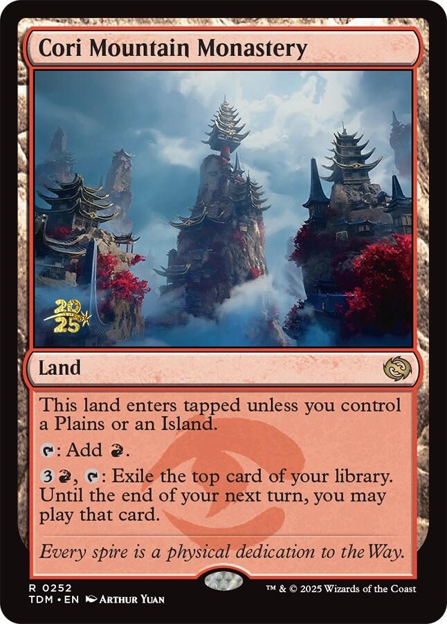 Cori Mountain Monastery [Tarkir: Dragonstorm Prerelease Promos] | RetroPlay Games