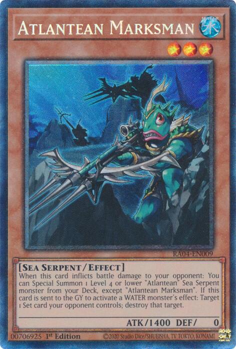 Atlantean Marksman [RA04-EN009] Prismatic Collector's Rare | RetroPlay Games