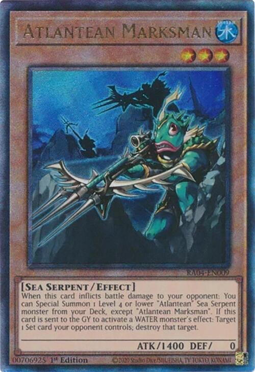 Atlantean Marksman [RA04-EN009] Prismatic Ultimate Rare | RetroPlay Games