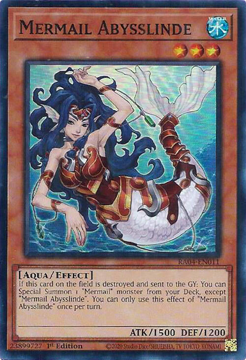 Mermail Abysslinde [RA04-EN011] Super Rare | RetroPlay Games