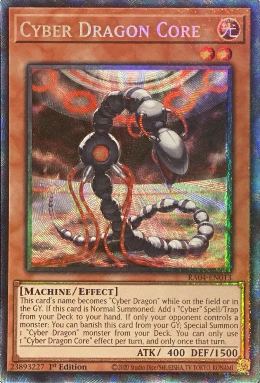Cyber Dragon Core [RA04-EN013] Prismatic Collector's Rare | RetroPlay Games