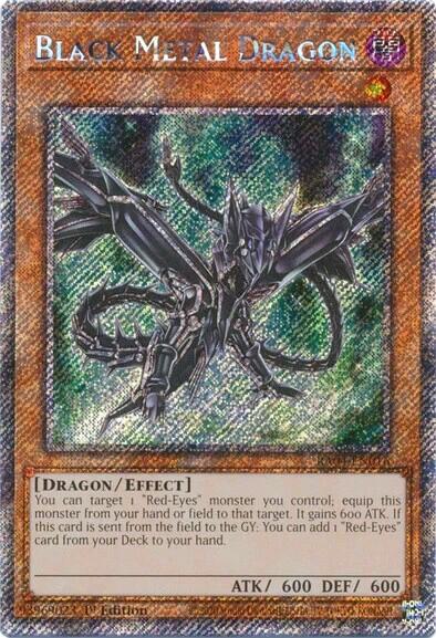 Black Metal Dragon [RA04-EN016] Platinum Secret Rare | RetroPlay Games