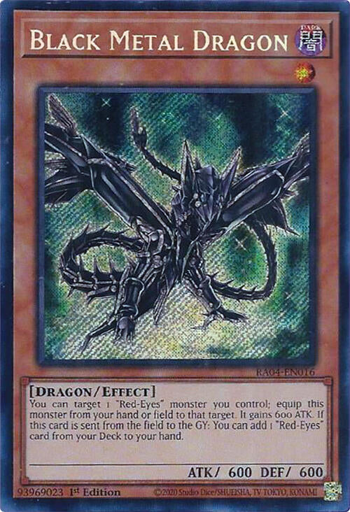 Black Metal Dragon [RA04-EN016] Secret Rare | RetroPlay Games