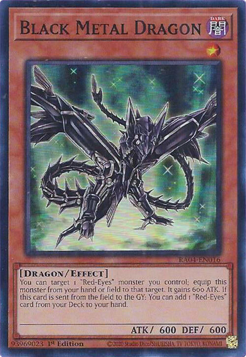 Black Metal Dragon [RA04-EN016] Super Rare | RetroPlay Games