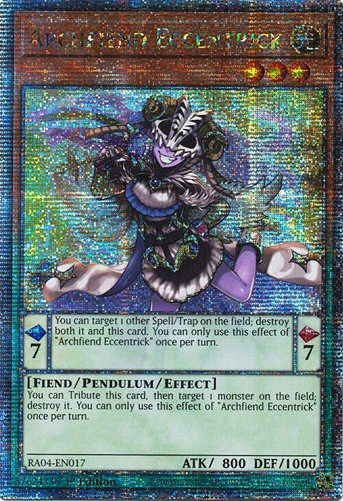 Archfiend Eccentrick [RA04-EN017] Quarter Century Secret Rare | RetroPlay Games