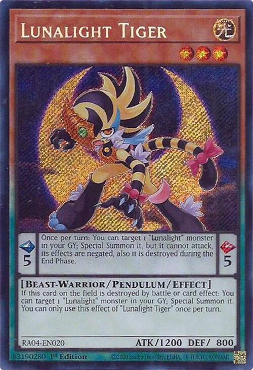 Lunalight Tiger [RA04-EN020] Secret Rare | RetroPlay Games