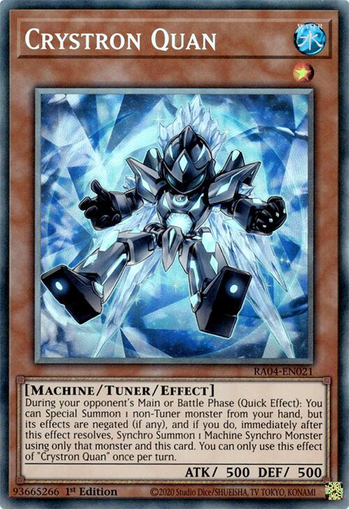 Crystron Quan [RA04-EN021] Prismatic Collector's Rare | RetroPlay Games