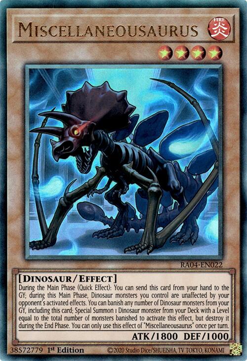 Miscellaneousaurus [RA04-EN022] Prismatic Ultimate Rare | RetroPlay Games
