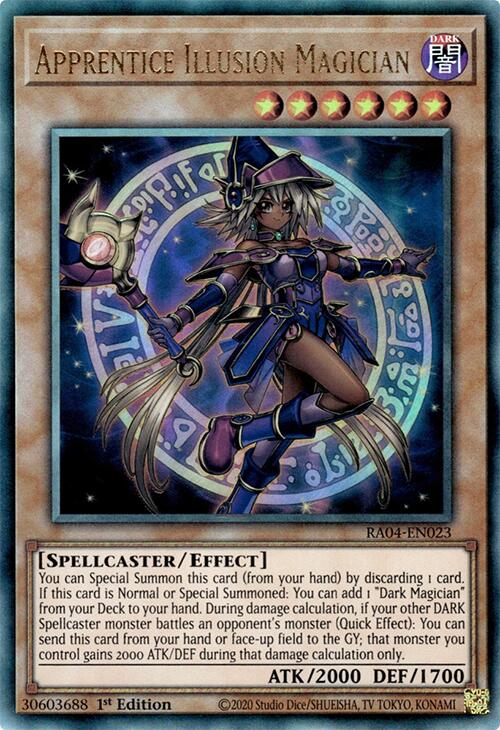 Apprentice Illusion Magician [RA04-EN023] Prismatic Ultimate Rare | RetroPlay Games