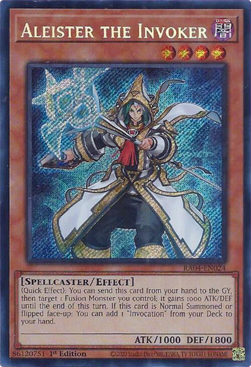 Aleister the Invoker (Alternate Art) [RA04-EN024] Secret Rare | RetroPlay Games