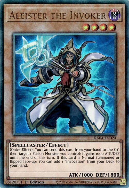 Aleister the Invoker (Alternate Art) [RA04-EN024] Prismatic Ultimate Rare | RetroPlay Games