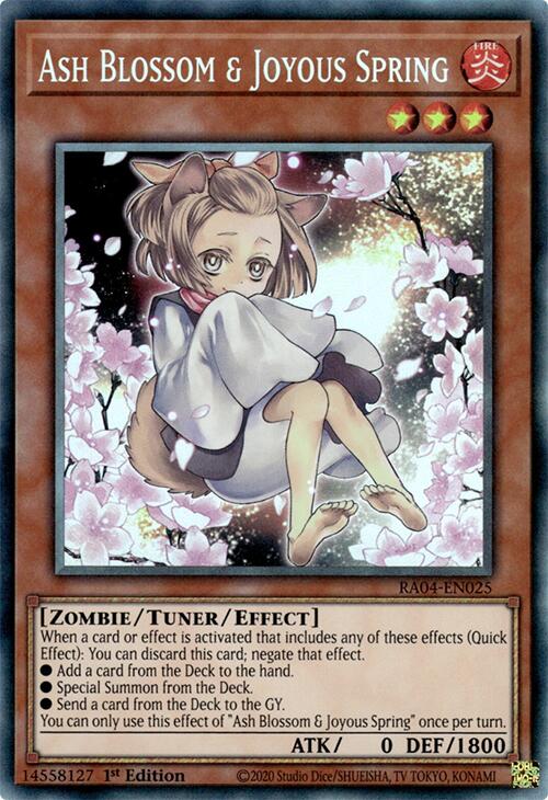 Ash Blossom & Joyous Spring (Alternate Art) [RA04-EN025] Prismatic Collector's Rare | RetroPlay Games