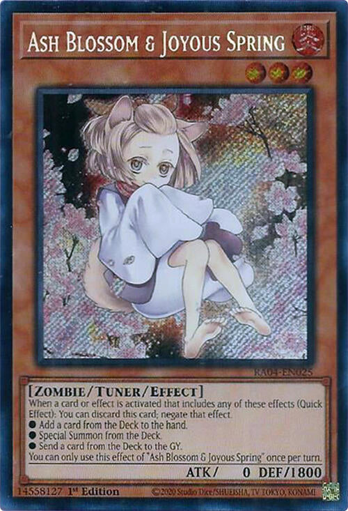 Ash Blossom & Joyous Spring (Alternate Art) [RA04-EN025] Secret Rare | RetroPlay Games