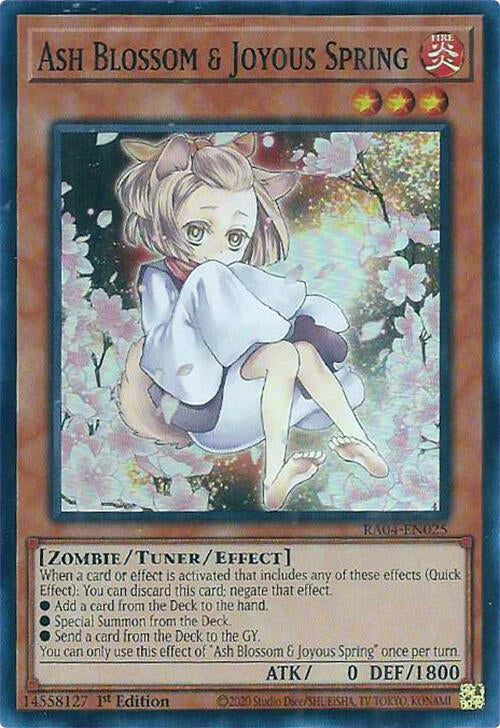 Ash Blossom & Joyous Spring (Alternate Art) [RA04-EN025] Super Rare | RetroPlay Games